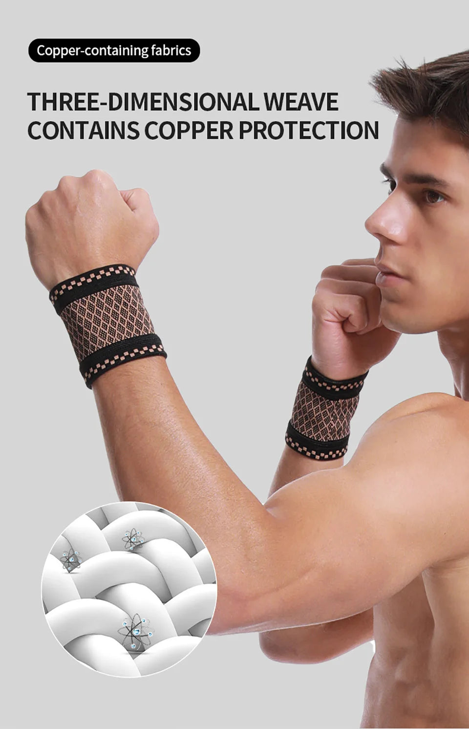 Copper Wrist Wraps
